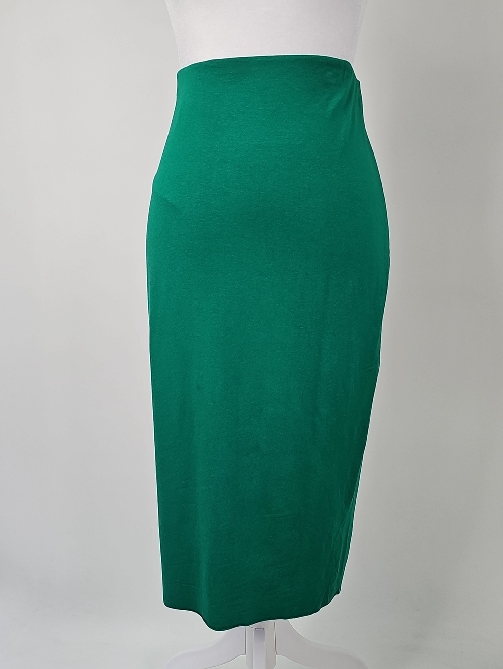 Vince Camuto Green Elastic Waist Pullon Bodycon Midi Skirt Lined Sz:M